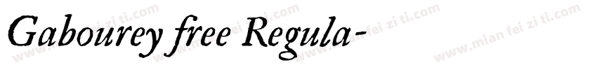 Gabourey free Regula字体转换